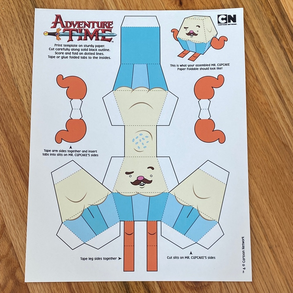 Adventure Time Paper Craft Set & Tattoo Pack - Picture 4 of 7